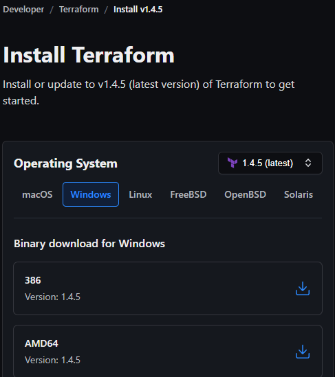 Terraform Download